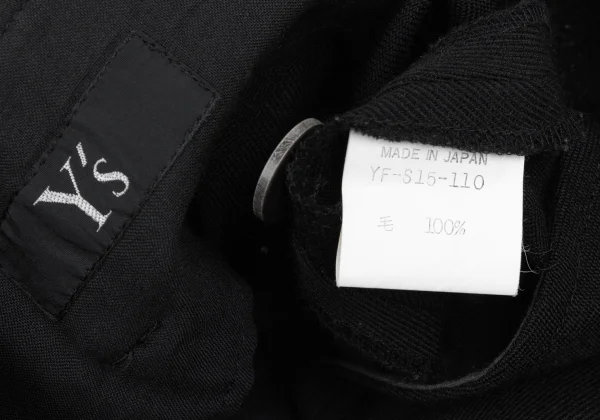 Y's Wool Old Gabardine Front Zip Design Skirt K-168378_017