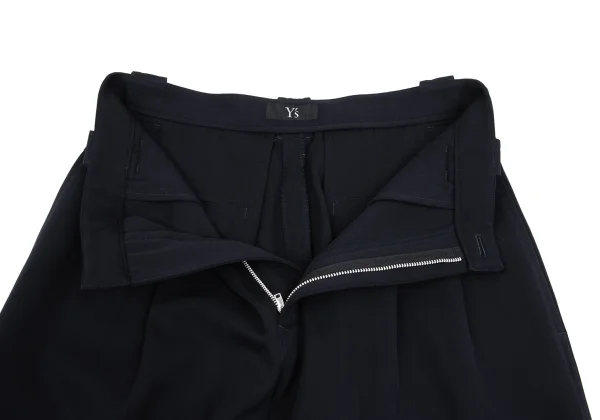 Y's Wool Gabardine Tuck Wide Pants K-168380_005
