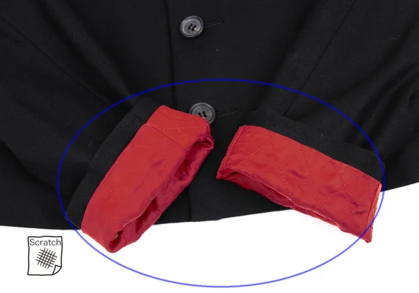 Yohji Yamamoto NOIR Wool Quilting Lining Padded Jacket K-168381_008