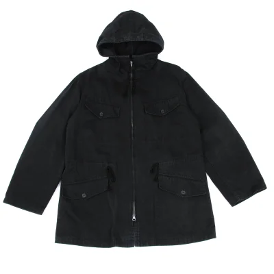 Y's for men Cotton Pocket Design Hooded Double Zip Jacket