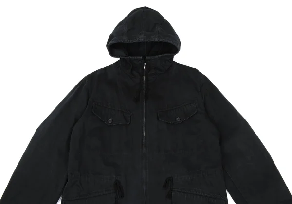 Y's for men Cotton Pocket Design Hooded Double Zip Jacket K-168382_002