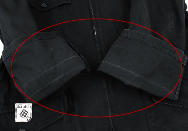 Y's for men Cotton Pocket Design Hooded Double Zip Jacket K-168382_010