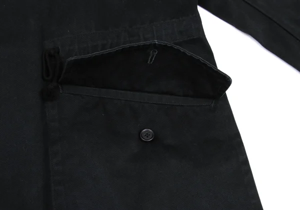 Y's for men Cotton Pocket Design Hooded Double Zip Jacket K-168382_013