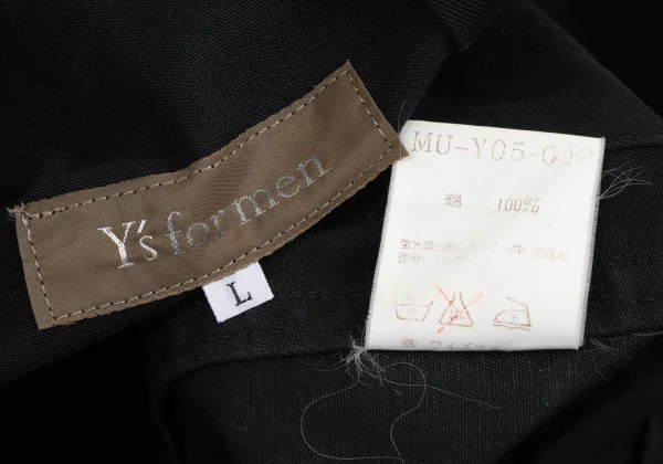 Y's for men Cotton Pocket Design Hooded Double Zip Jacket K-168382_019