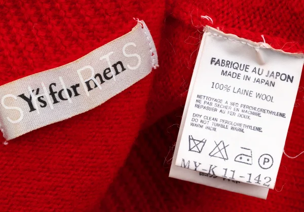 Y's for men SHIRT Wool Rib Shoulder Knit K-168383_014