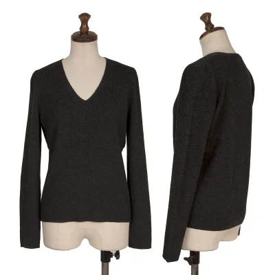 Ralph Lauren Wool V-neck Rib Knit