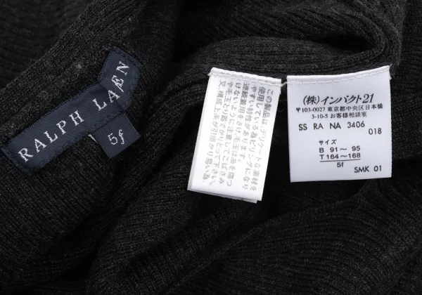 Ralph Lauren Wool V-neck Rib Knit K-168384_010