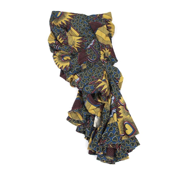 JUNYA WATANABE COMME des GARCONS Heart Print Gather Asymmetry Skirt K-168390_002