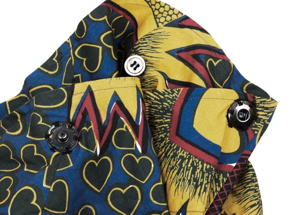 JUNYA WATANABE COMME des GARCONS Heart Print Gather Asymmetry Skirt K-168390_006