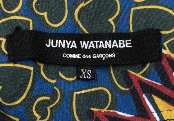 JUNYA WATANABE COMME des GARCONS Heart Print Gather Asymmetry Skirt K-168390_016