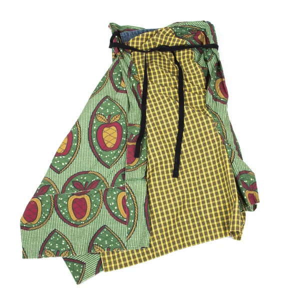 JUNYA WATANABE COMME des GARCONS Apple Leaf Print Switching Wrap Skirt K-168391_002