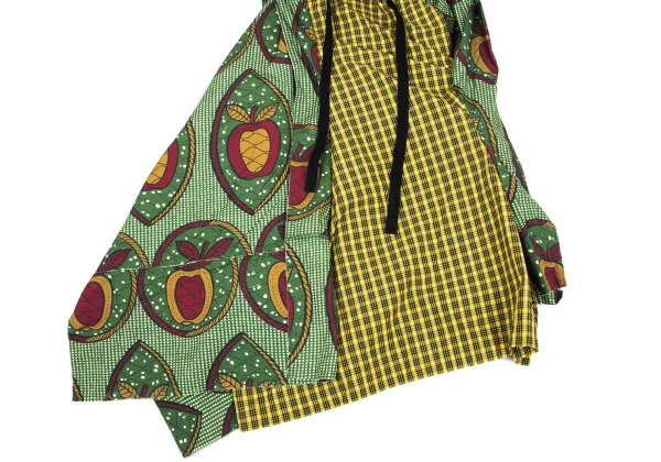 JUNYA WATANABE COMME des GARCONS Apple Leaf Print Switching Wrap Skirt K-168391_005