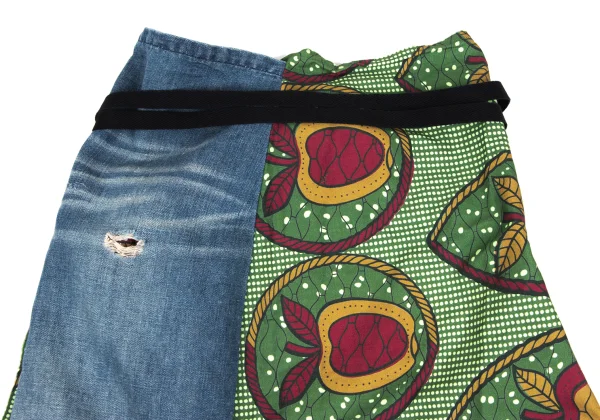 JUNYA WATANABE COMME des GARCONS Apple Leaf Print Switching Wrap Skirt K-168391_011