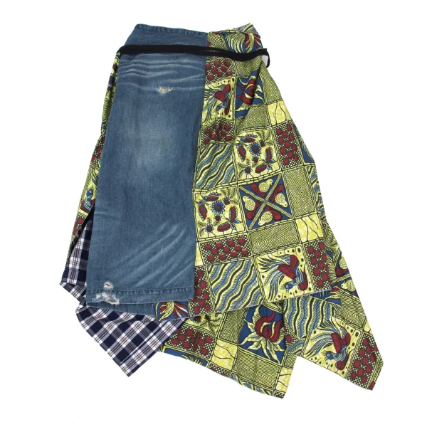 JUNYA WATANABE COMME des GARCONS Animal Print Switching Wrap Skirt K-168392_010