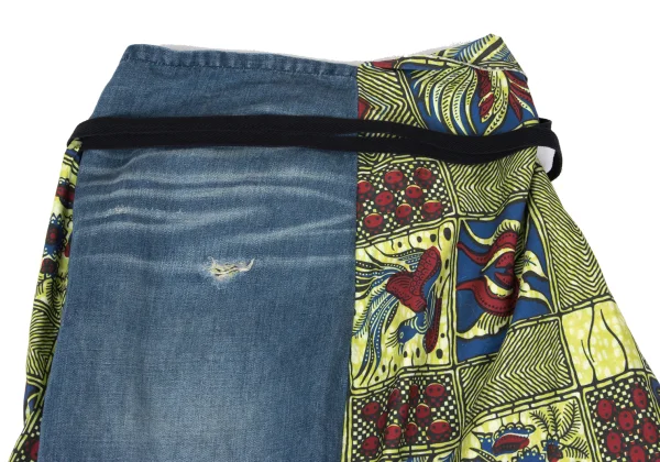 JUNYA WATANABE COMME des GARCONS Animal Print Switching Wrap Skirt K-168392_011