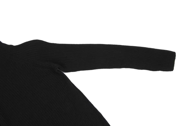 Y's Wool Rib Hem Asymmetry Turtleneck Knit K-168400_006