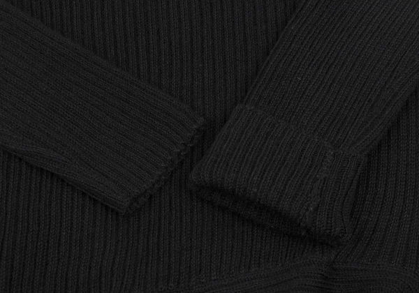 Y's Wool Rib Hem Asymmetry Turtleneck Knit K-168400_007