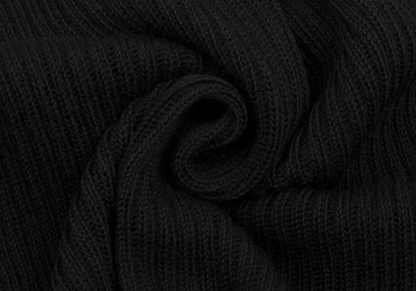 Y's Wool Rib Hem Asymmetry Turtleneck Knit K-168400_014