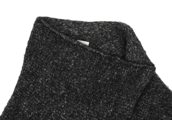 Y's Wool Blend Pocket Asymmetry Sleeveless Knit K-168401_004