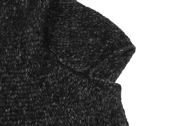 Y's Wool Blend Pocket Asymmetry Sleeveless Knit K-168401_006