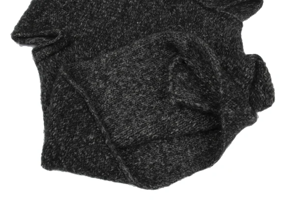 Y's Wool Blend Pocket Asymmetry Sleeveless Knit K-168401_009