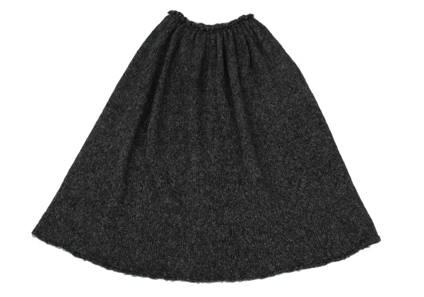 Y's Wool Blend Pocket Asymmetry Sleeveless Knit Top & Skirt K-168403_011