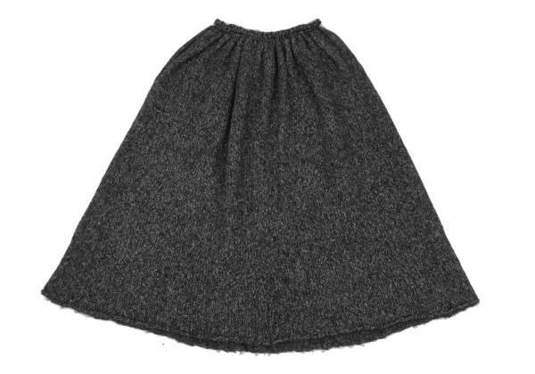 Y's Wool Blend Pocket Asymmetry Sleeveless Knit Top & Skirt K-168403_017