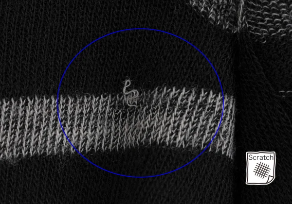 Y's Check Asymmetry Drape Knit Vest K-168404_011