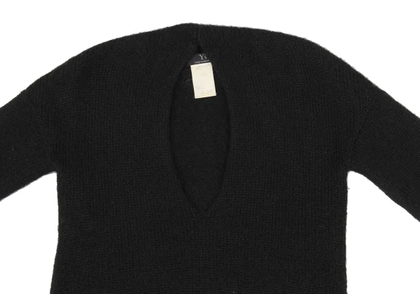 Y's Wool U-neck Knit Sweater K-168405_003