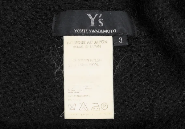 Y's Wool U-neck Knit Sweater K-168405_010