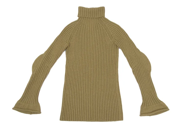 Y's Elbow Switching Low-gauge Turtleneck Knit K-168406_002