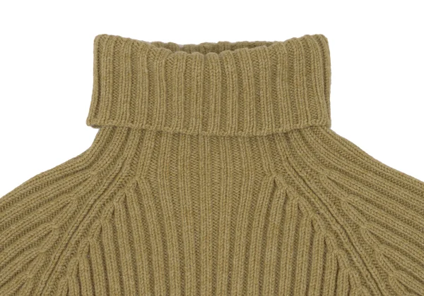 Y's Elbow Switching Low-gauge Turtleneck Knit K-168406_003