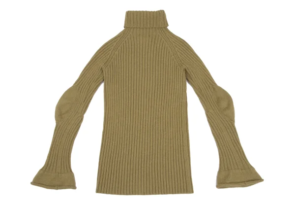 Y's Elbow Switching Low-gauge Turtleneck Knit K-168406_010