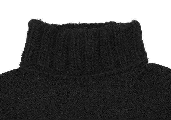 Y's Wool Switching Design High-neck Knit K-168407_003