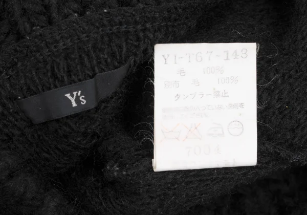 Y's Wool Switching Design High-neck Knit K-168407_011