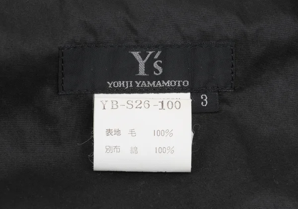 Y's Wool Gaba Waist String Skirt K-168410_017