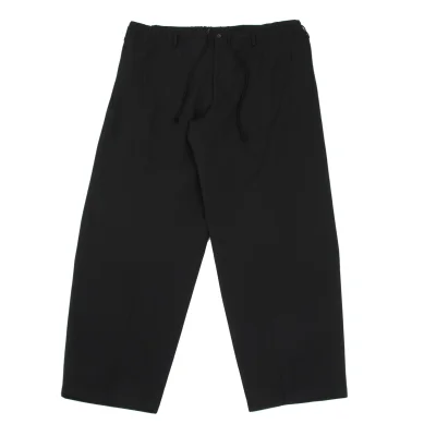 Yohji Yamamoto POUR HOMME Wool Gaba Drawstring Wide Pants