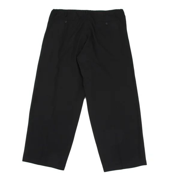 Yohji Yamamoto POUR HOMME Wool Gaba Drawstring Wide Pants K-168412_010