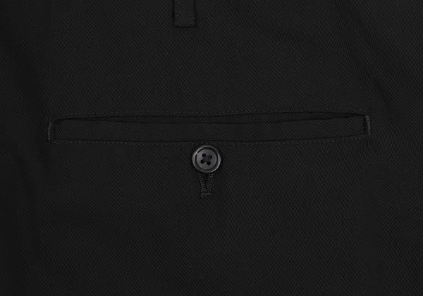 Yohji Yamamoto POUR HOMME Wool Gaba Drawstring Wide Pants K-168412_011