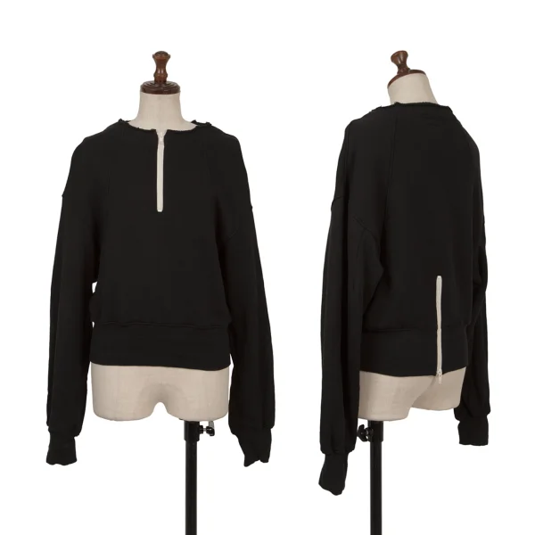 REGULATION yohji yamamoto Half Zipper Sweatshirt Black 2 K-168414_001
