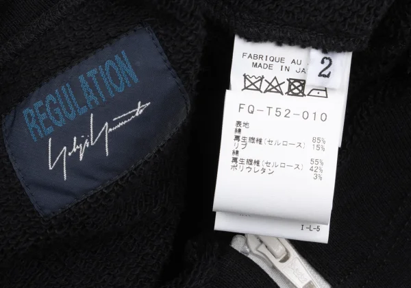REGULATION yohji yamamoto Half Zipper Sweatshirt K-168414_014