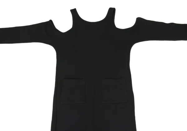 REGULATION yohji yamamoto Sweatshirt Off-Shoulder Jumpsuit K-168415_003