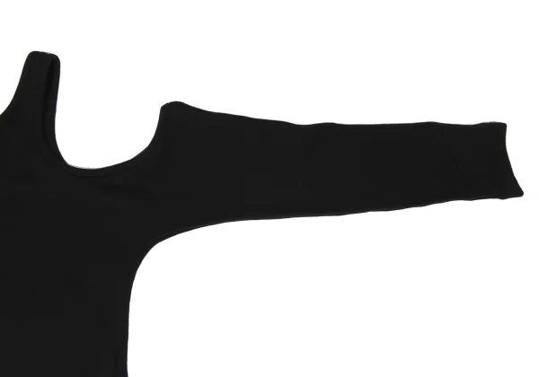 REGULATION yohji yamamoto Sweatshirt Off-Shoulder Jumpsuit K-168415_005