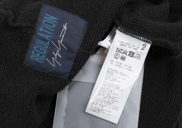 REGULATION yohji yamamoto Sweatshirt Off-Shoulder Jumpsuit K-168415_016