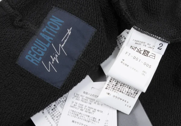 REGULATION yohji yamamoto Sweatshirt Off-Shoulder Jumpsuit K-168415_017