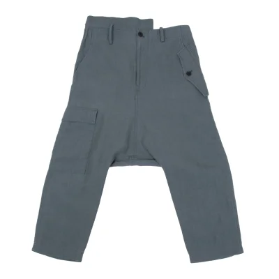 REGULATION yohji yamamoto Linen Cargo Dropped Crotch Pants