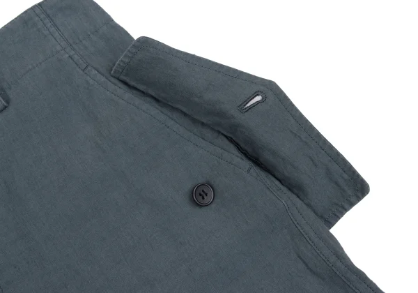 REGULATION yohji yamamoto Linen Cargo Dropped Crotch Pants K-168416_004
