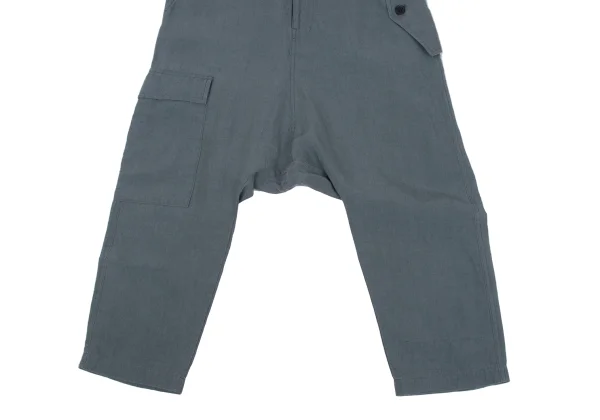 REGULATION yohji yamamoto Linen Cargo Dropped Crotch Pants K-168416_006