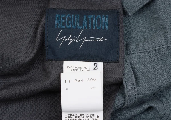 REGULATION yohji yamamoto Linen Cargo Dropped Crotch Pants K-168416_016