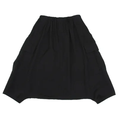 REGULATION yohji yamamoto Wool Gaba Cargo Dropped Crotch Pants